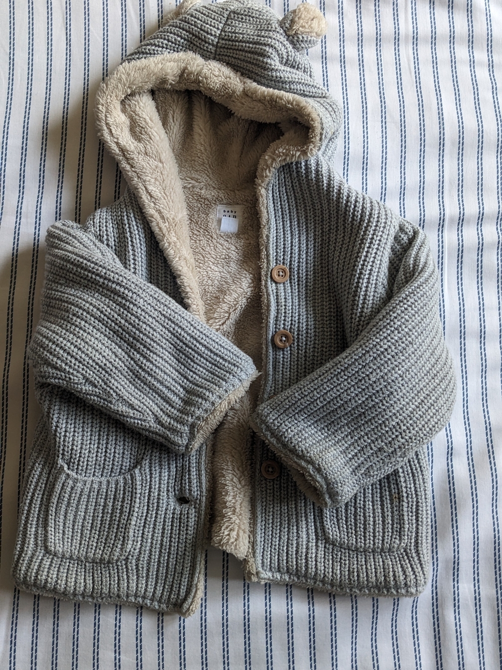 GAP Baby Cream Sherpa-Lined Jacket